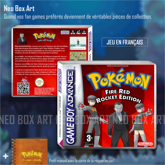 Pokémon Fire Red : Rocket Edition (Version Française) - GBA - FR